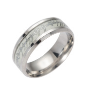 201 Stainless Steel Luminous Ring Custom with Name & Logo