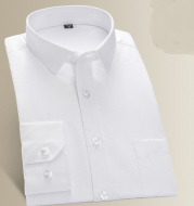 Shirt men's long sleeve youth business work casual dress dress business wear white slim shirt