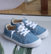 Children's lazy shoes canvas shoes Sneakers One-legged boys and girls baby memory foam casual shoes