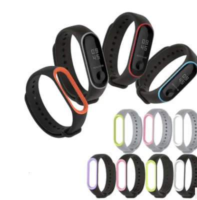 Two-color silicone strap