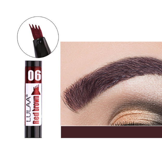 Color: Red brown 2pcs - Not blooming liquid eyeliner