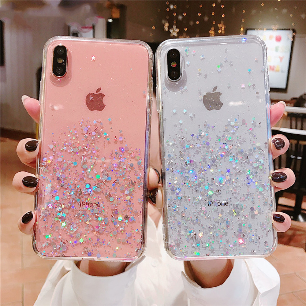 Epoxy glitter phone case CJdropshipping