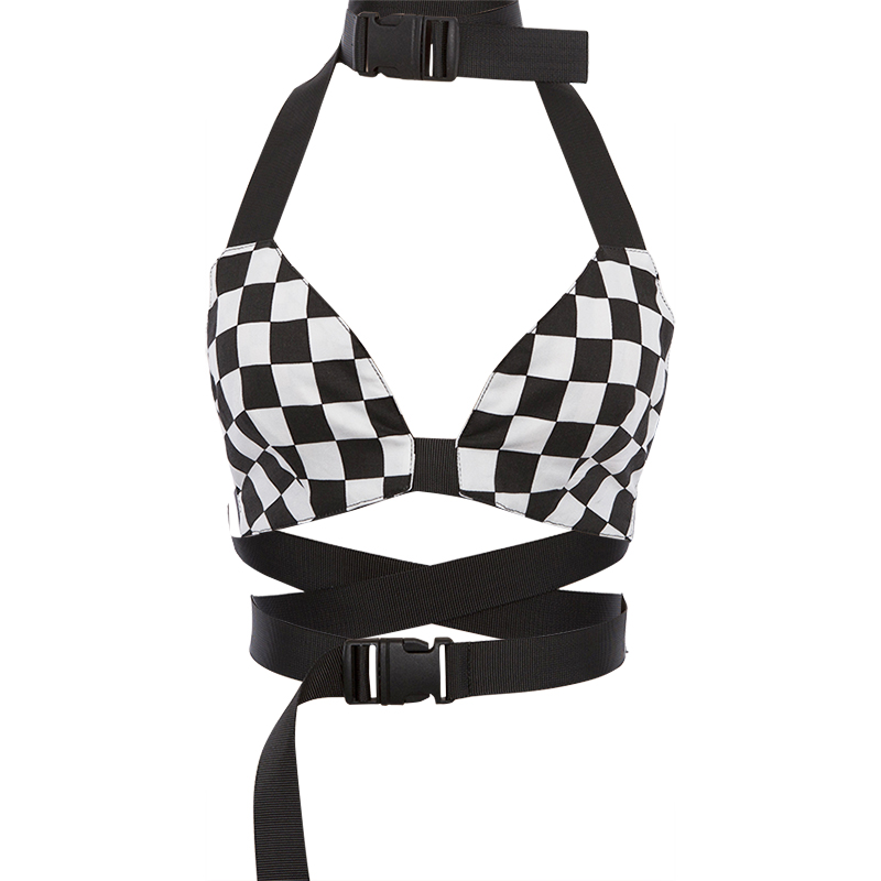 Title 4, Black and white checked corset