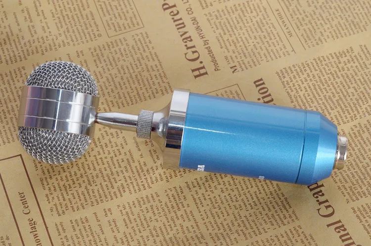 Color: Blue metal packaging - Direct manufacturers   condenser mic Anne condenser