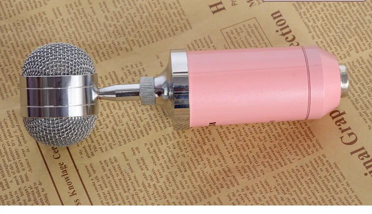 Color: Pink metal packaging - Direct manufacturers   condenser mic Anne condenser