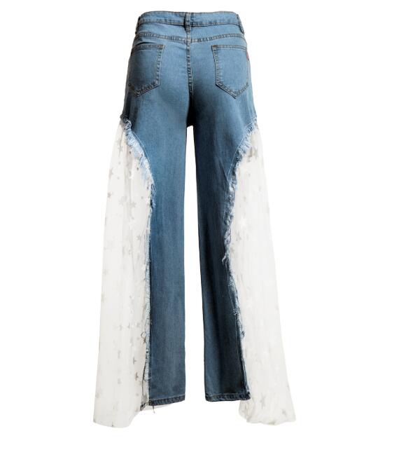 Title 5, Sexy Womens Wide Leg Jeans Pants Ultimate Comf...