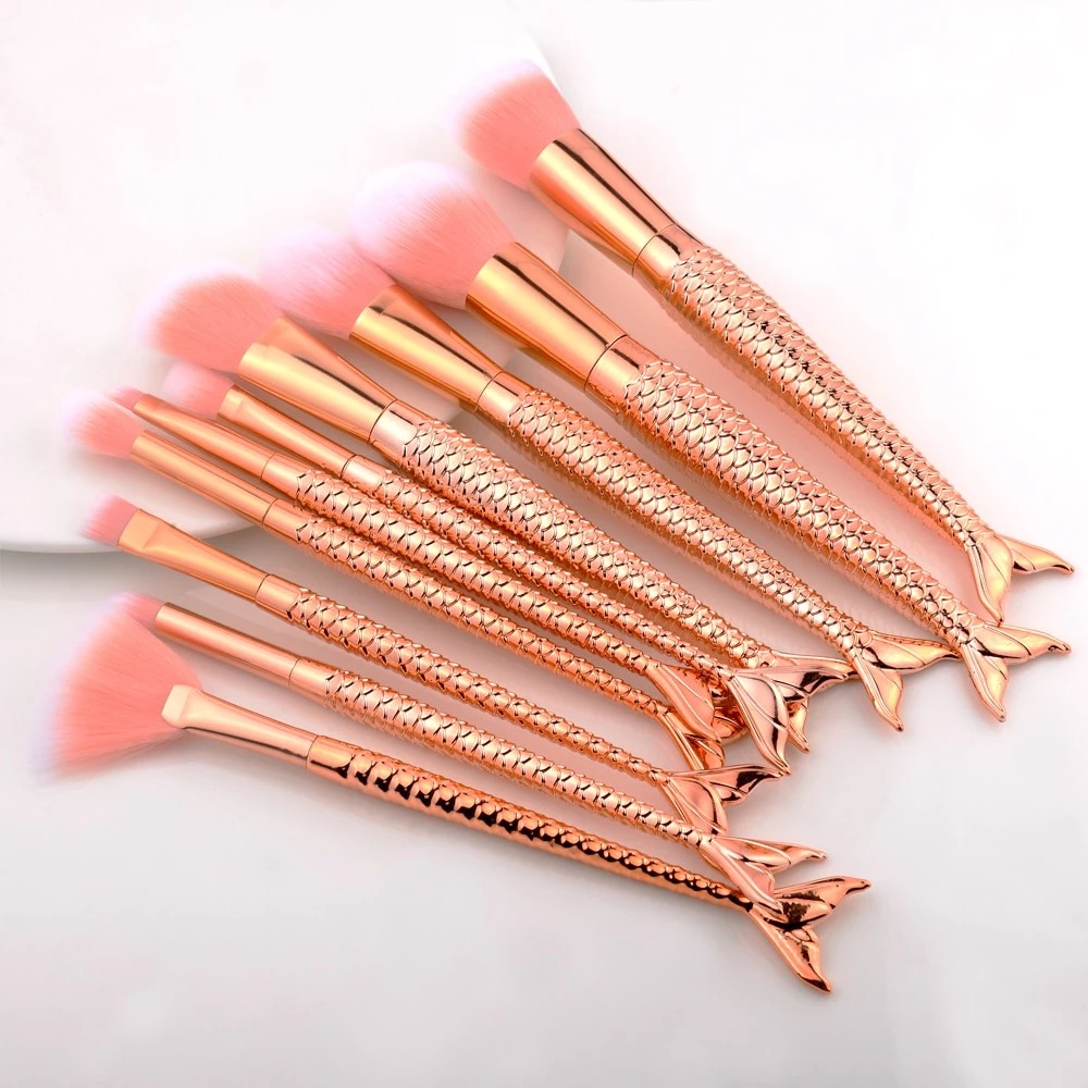 Color: Orange, Style: Packaging - Mermaid brush