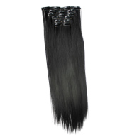 Chemical fiber hair extension piece 16 clip hair wig piece straight hair 6 piece set hair clip in