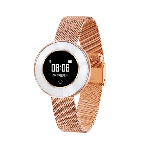 New steel belt smart bracelet heart rate pedometer ceramic bracelet X6