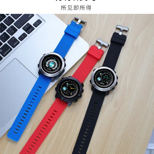 Color: Red band - Color screen sports smart watch 
