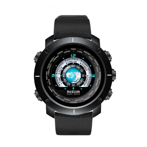 Color: Black - Color screen sports smart watch hea