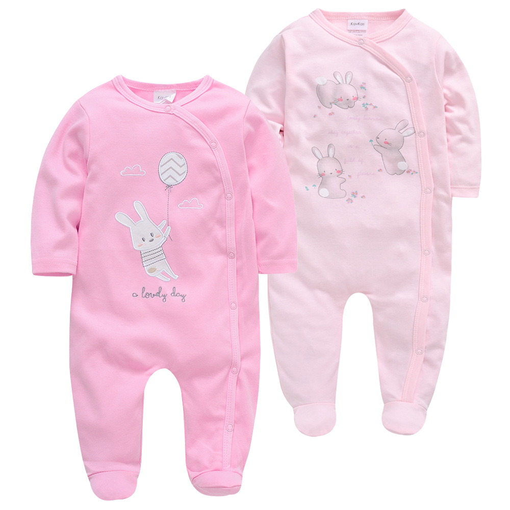 Light Pink and Cream Color Baby onesies