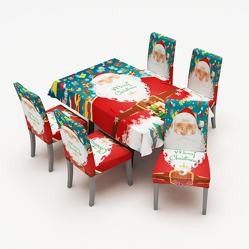 Housse de chaise motif Père Noël