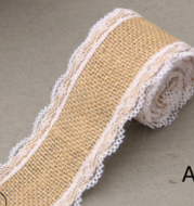 Lace 5CM wide linen roll DIY handmade Christmas decoration linen wedding crafts