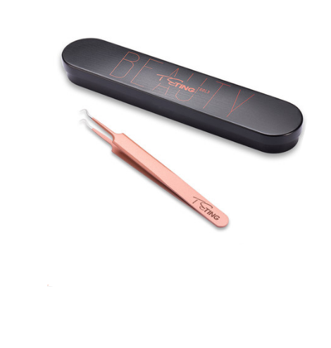 Style: 1pcs Bend clip iron box - Acne needle to blackhead needle artifact acne needle pick acne beauty squeeze acne tool kit