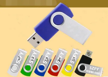Interface: USB 2.0, Capacity: 128GB - Gift u disk Bidding USB flash drive creative rotating 8g/16g customizable logo usb3.0