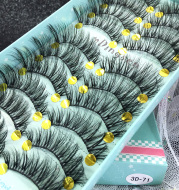 3D 10 pairs of European and American big eye makeup false eyelashes