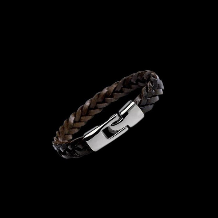 1650854482023 - Leather alloy vintage hand-woven bracelet