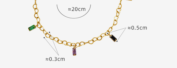 221a8a9e ddfe 4d03 9d60 0309d238392f Colorful Fashion Trend Titanium Steel Gold-plated Bracelet