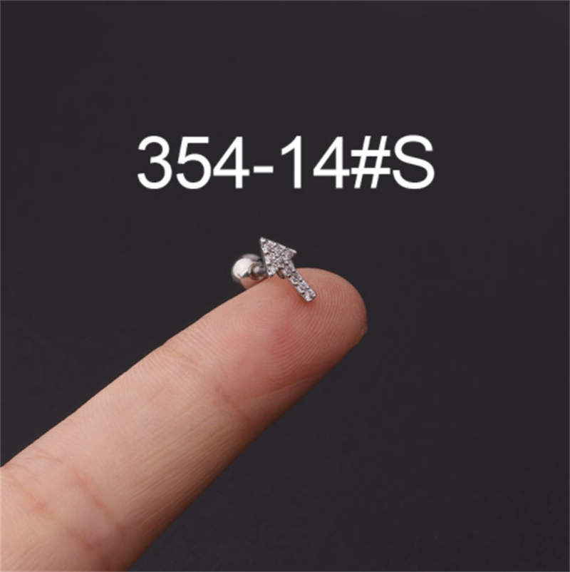 2305c0ec 9baf 483c 8dc0 f07ca42f079d Stainless Steel Stud Zircon Pierced Earrings