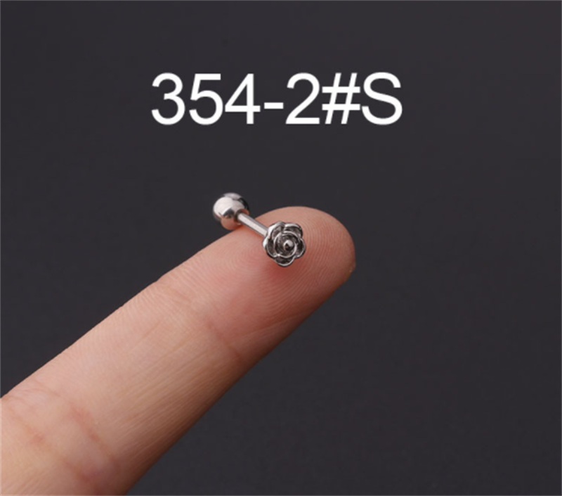 2393b16a ddb1 4004 a849 502e3aec77b5 Stainless Steel Stud Zircon Pierced Earrings