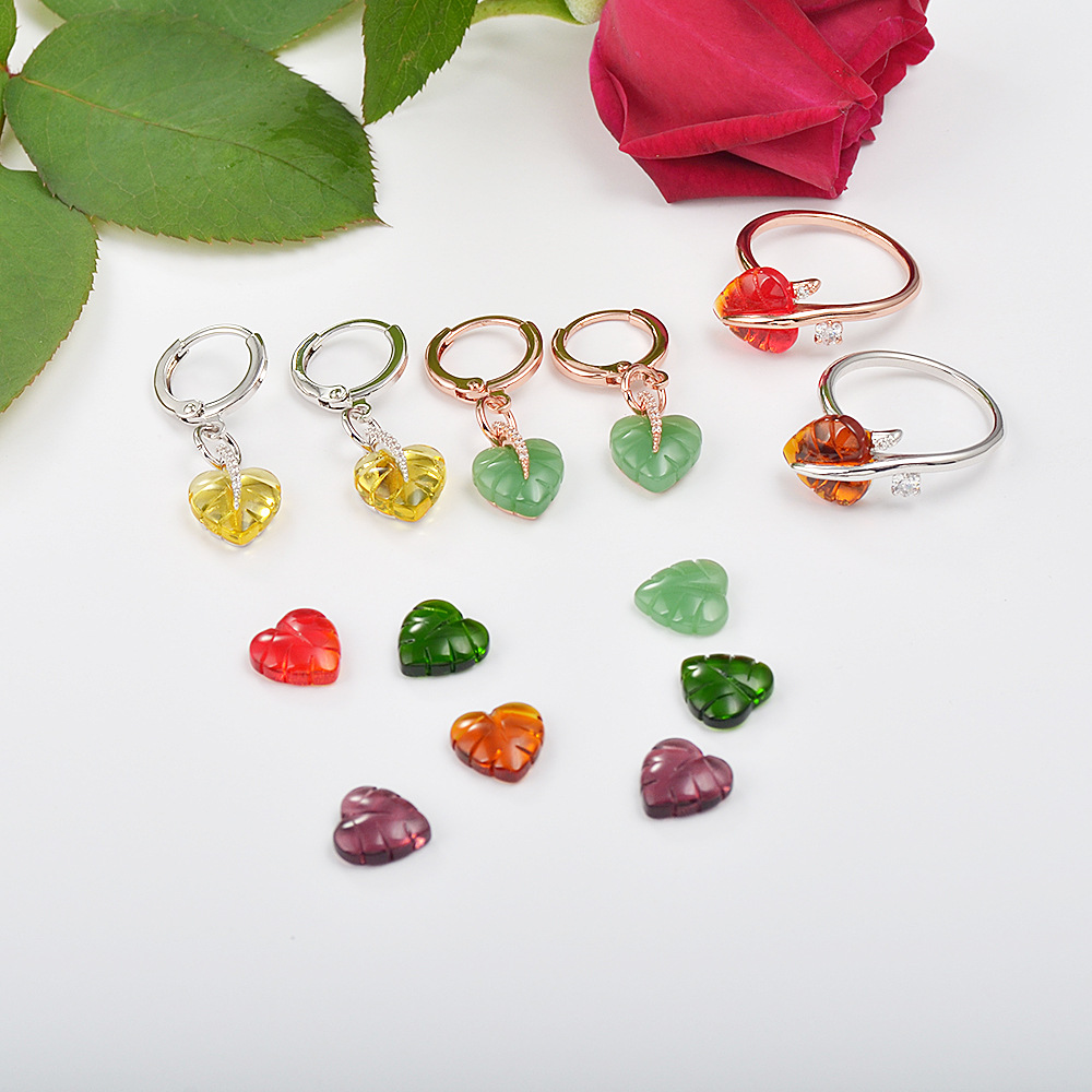 Temperament Heart-shaped Leaf Ring Female Elegant Bracelet 3 248f4a0f 4f2f 43fe 927d c41232b3156c Temperament Heart-shaped Leaf Ring Female Elegant Bracelet