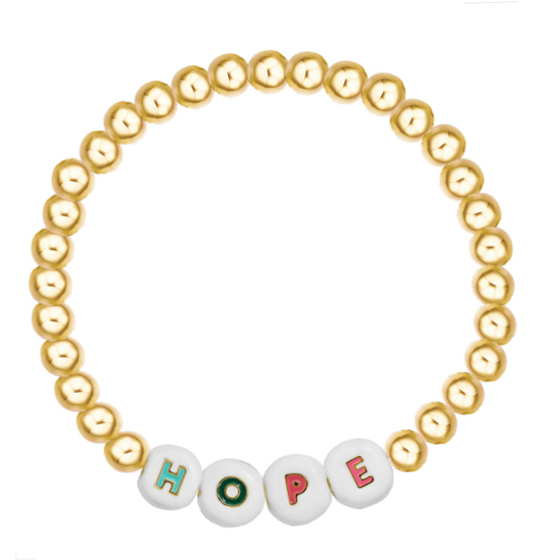 24c19ed7 00f1 4b58 8863 eb7e0a2f7710 Fashion simple dice bracelet letter bracelet
