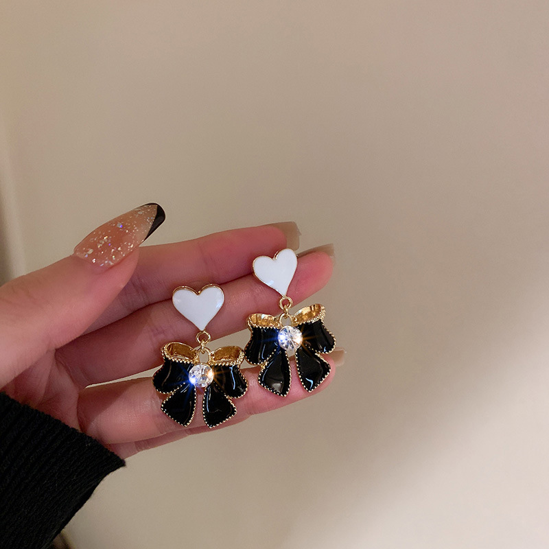 925 Silver Needle Diamond Bow Earrings 1 2674573c bd3f 4d66 9675 5c1bb1482969 925 Silver Needle Diamond Bow Earrings