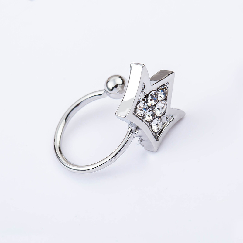 26f001d9 2543 4261 9024 ffeb6f265d7a Japanese And Korean Opening Adjustable Crown Diamond Ear Clip