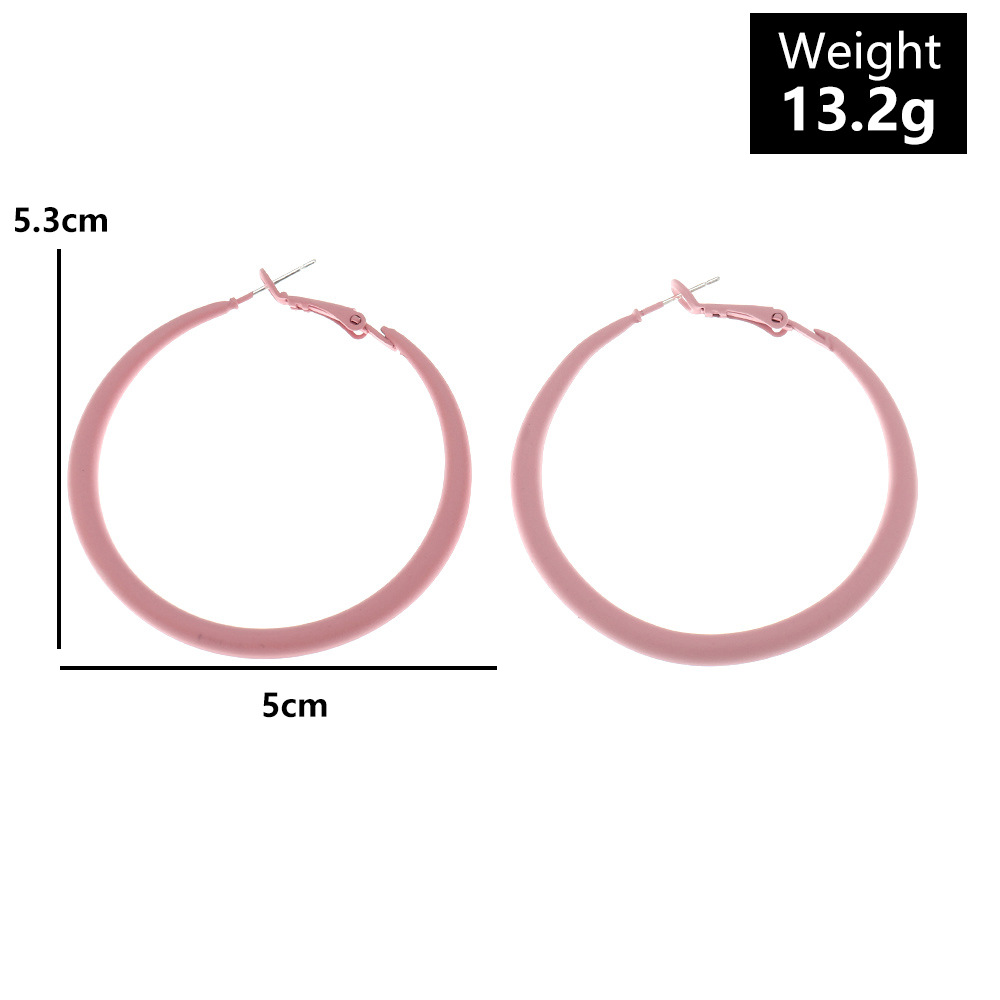 275980f0 341f 4914 8b12 3a798ef1ebb5 Retro Macaron Alloy Paint Multicolor Earrings