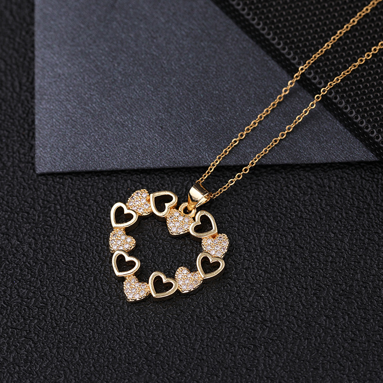 27711a4d 5432 44d8 9b52 8da28a365916 Fashion Vintage French Necklace Real Gold Plating Hollow Pendant Sweater Chain