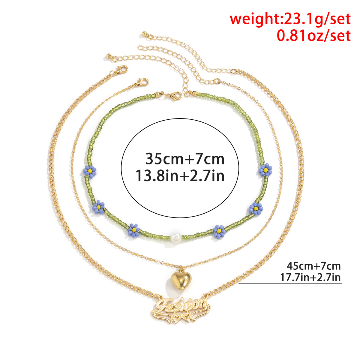 2883fbdb cf20 41d3 a840 a29619a65e7b Simple Stacked Letters Love Sweet Cool Clavicle Chain