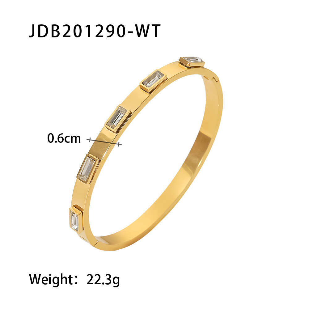 28f5398e a8b3 4b58 acf1 860d0ed95d93 Fashionable And Versatile Gold-plated Stainless Steel Bracelets With Zirconia