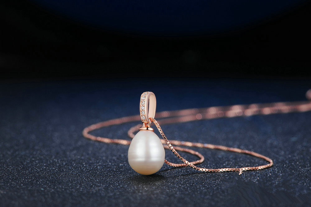 2903eb4a d259 4050 aaa4 e9741a049db2 Natural Freshwater White Pearl Rose Gold Pendant