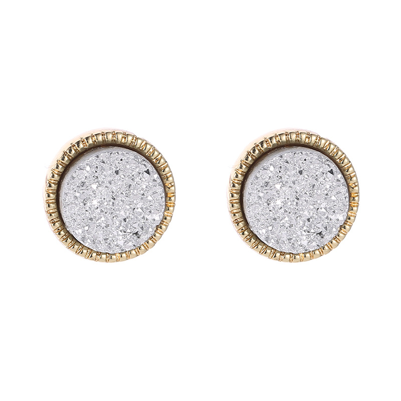 2a6de8ea f6b6 40a9 81d1 e0237a8aea73 Geometric Round Mineral Crystal Earrings