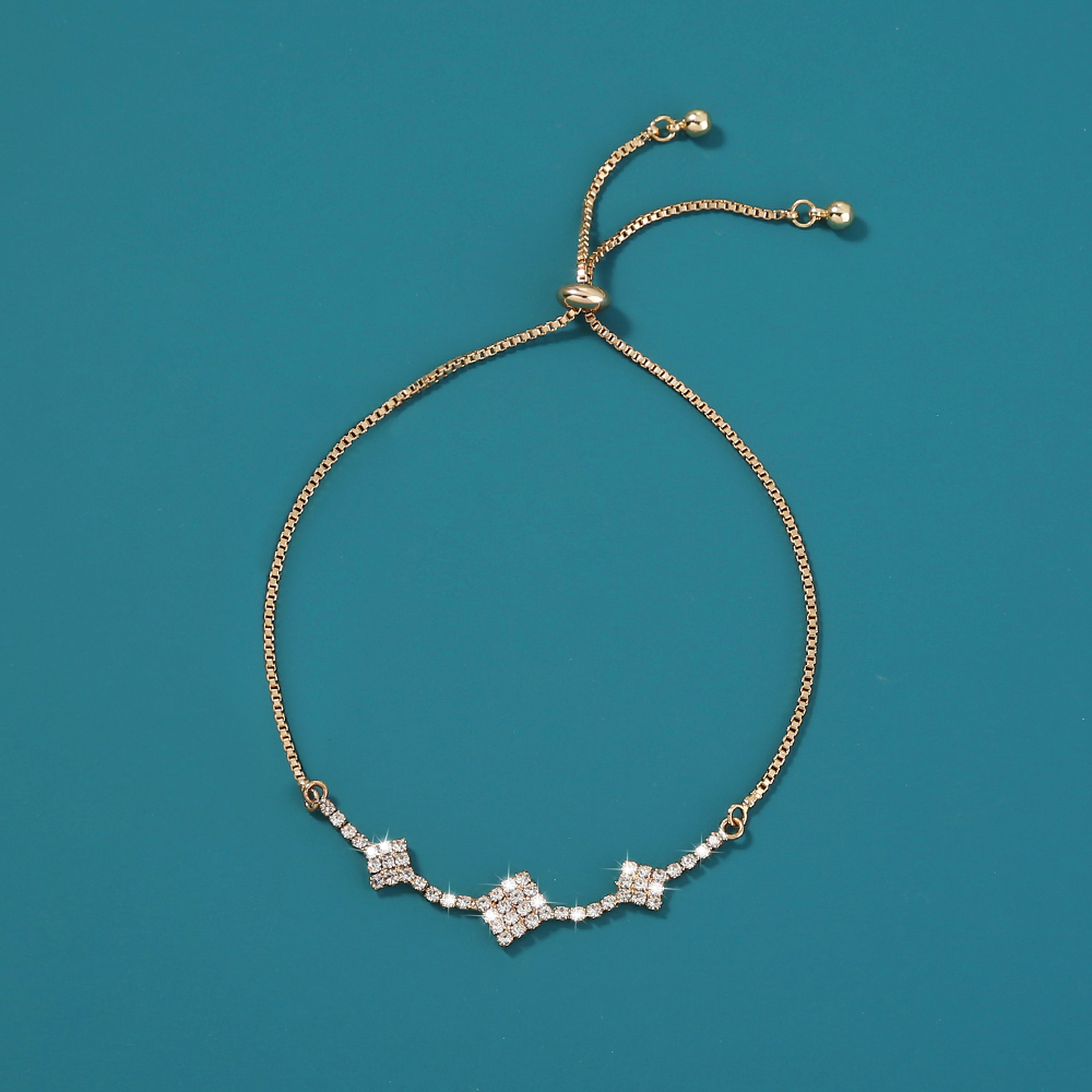 2a952b29 425a 439d 8557 9e4caf4ba2f8 Brass Gold Plated Square Micropaved Zircon Pendant Shrink Brass Bead Bracelet