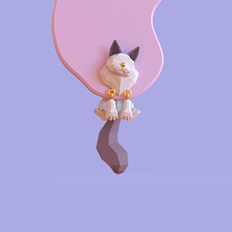 Cute Cat Earrings Can Swing Fun Fashion Painless 2 2c31b190 d788 45ba a978 3e1e7ae8eb0e Cute Cat Earrings Can Swing Fun Fashion Painless