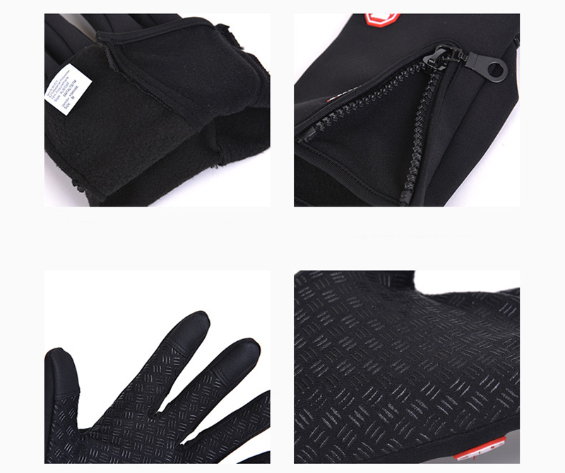 Unisex Waterproof Non-slip Touchscreen Fleece Gloves