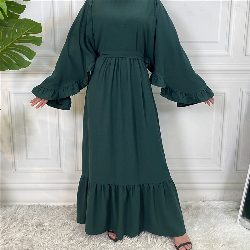 Butterfly Abaya Ruffled Abaya Dress Modest Muslim Dress - Bild 4 von 6