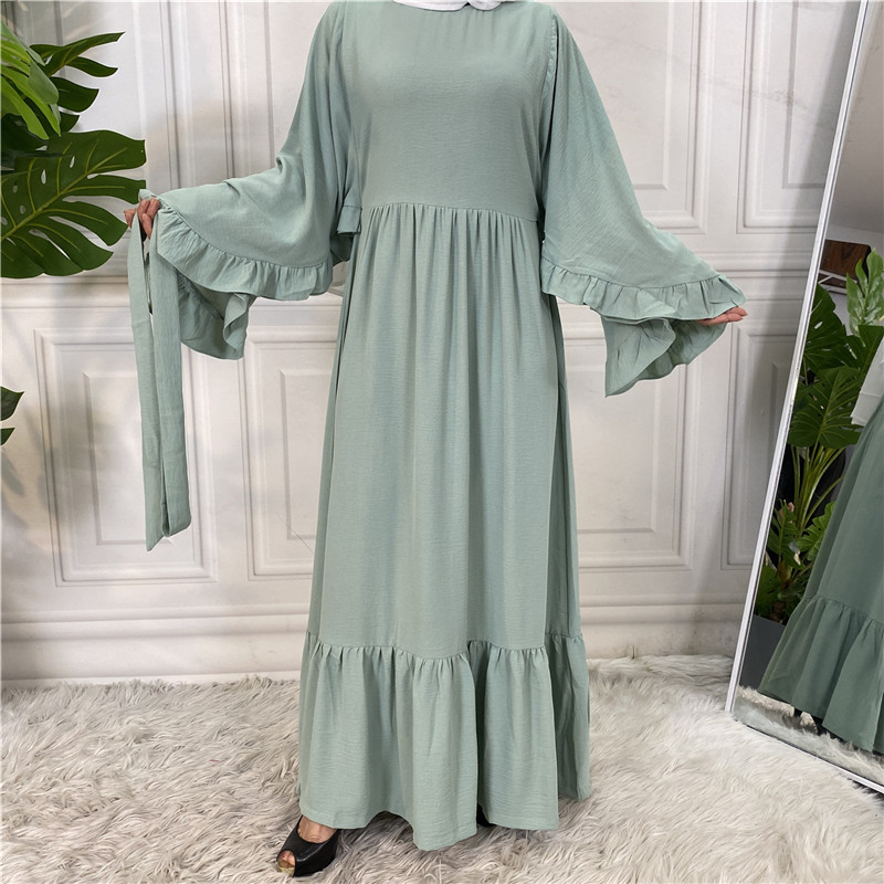 Butterfly Abaya Ruffled Abaya Dress Modest Muslim Dress - Bild 5 von 6