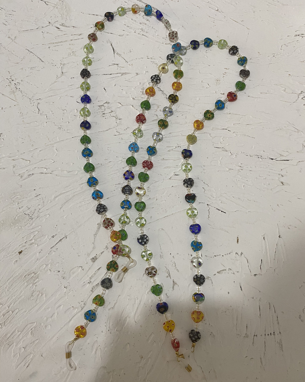 Peach Heart Glass Beads Glasses Chain Hanging Neck Mask Rope 2 2ee9bd7c f572 41af 82b2 be1243c45ec5 Peach Heart Glass Beads Glasses Chain Hanging Neck Mask Rope