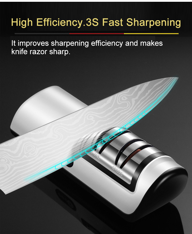 Electric Knife Sharpener Stainless Steel Knife Sharpener, Usb Rechargeable Electric  Knife Sharpener, Auto Adjustable Fast Sharpening For Kitchen Knives  Scissors Home Tool Grinder Kitchen Stuff Kitchen Accessories Home Kitchen  Items - Temu