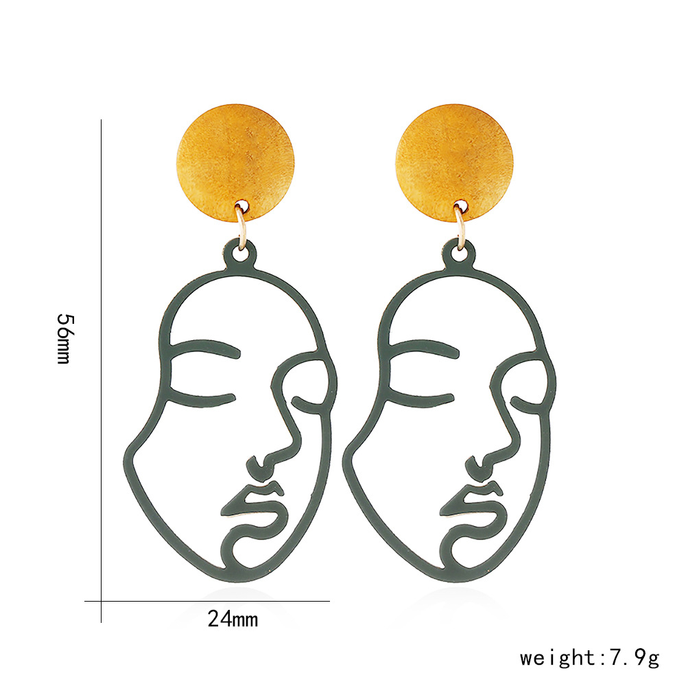 2f59a58a 6734 4960 a638 9f215f332442 Creative fashion Korean mask earrings