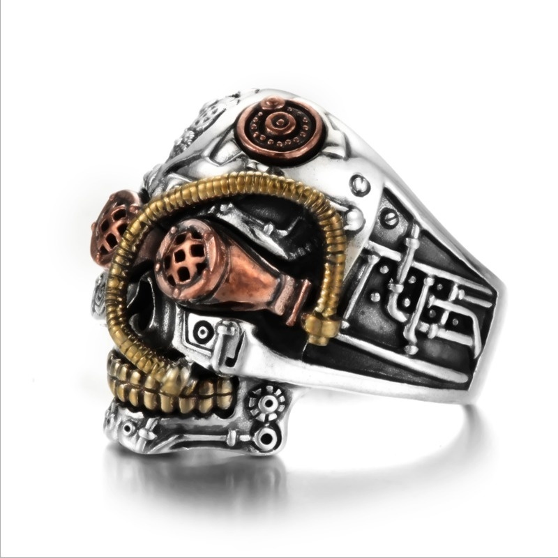 32d4f980 ab76 4ea7 817f 0d7d949109df Hot Style Accessories, Hip Hop Industrial Steam Men's Ring Carved Three-color