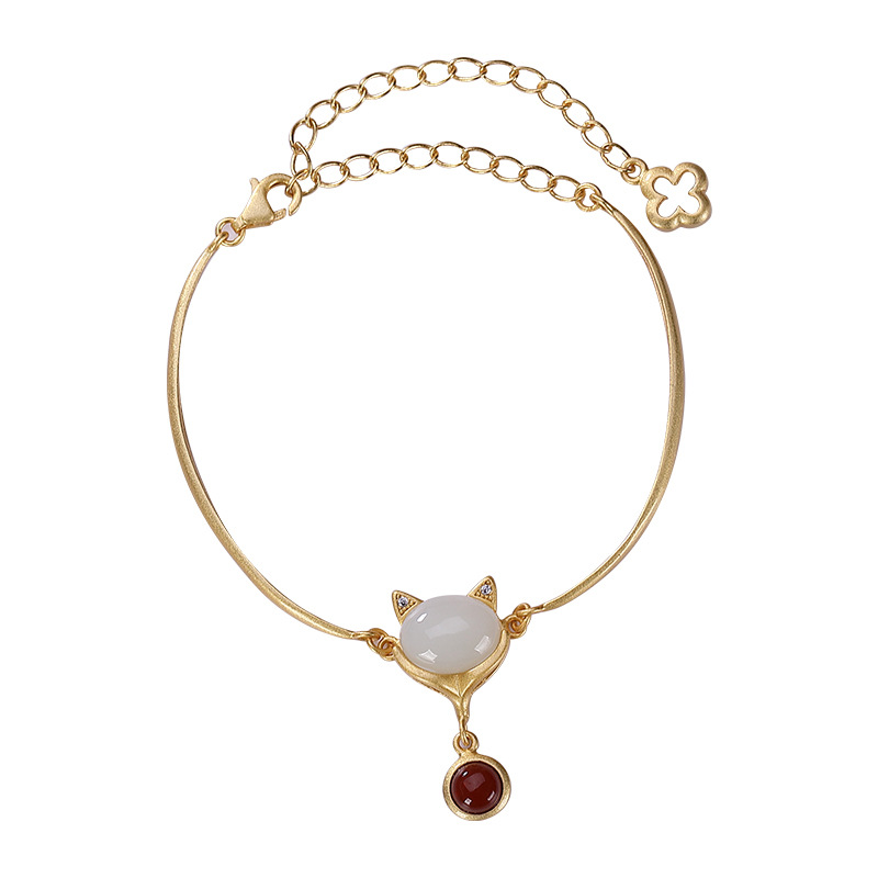 337bd7c6 055e 4338 8582 852b9d38a4a0 925 Silver Handmade Ancient Gold Original Bracelet Little Fox
