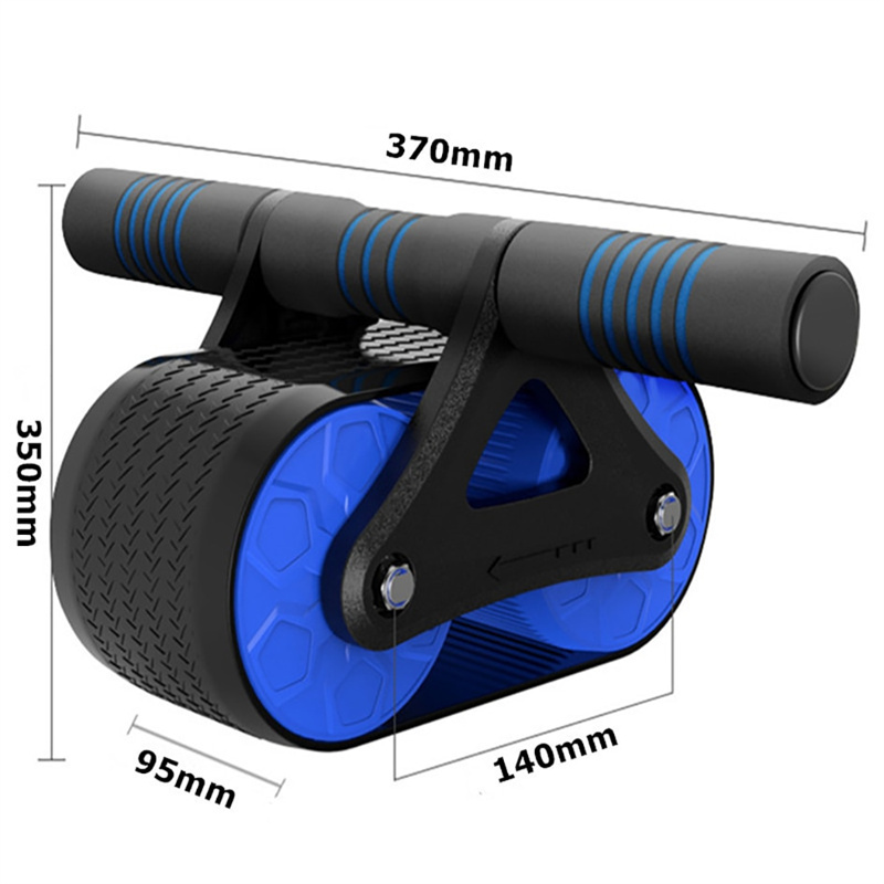 Power Roller Abdominal Exerciser with Double Wheels