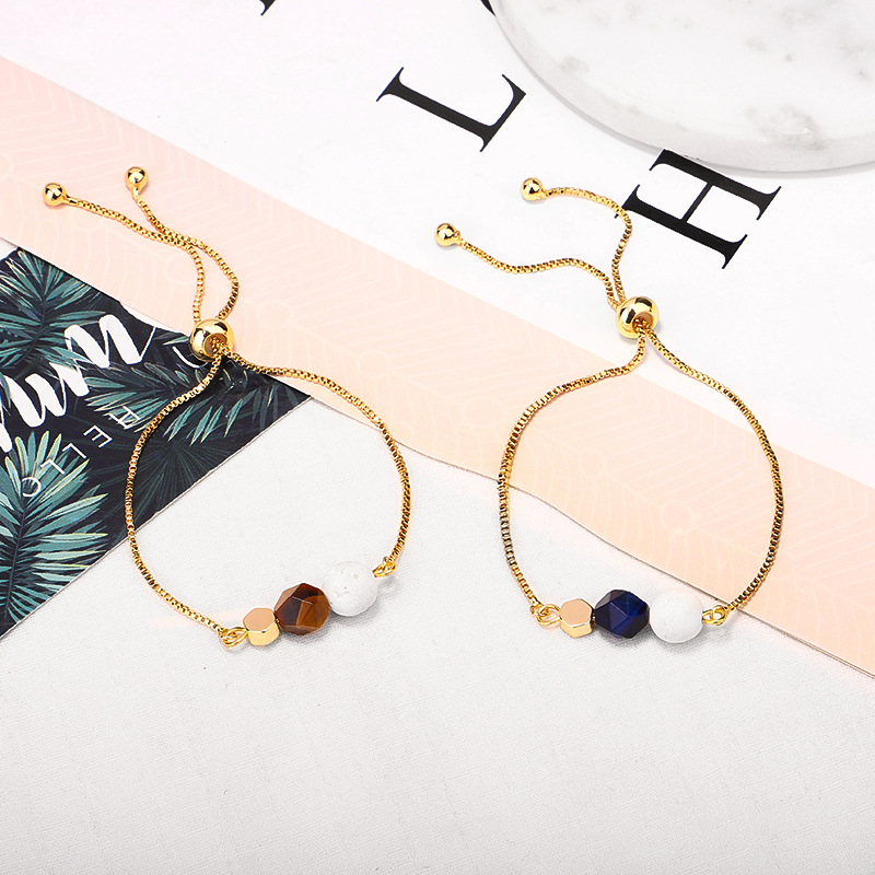 35866435 d334 41ba a5ac 5692a7f0cc11 14K Gold Plated Color Preserving Box Chain Tiger Eye Volcanic Stone Yoga Bracelet