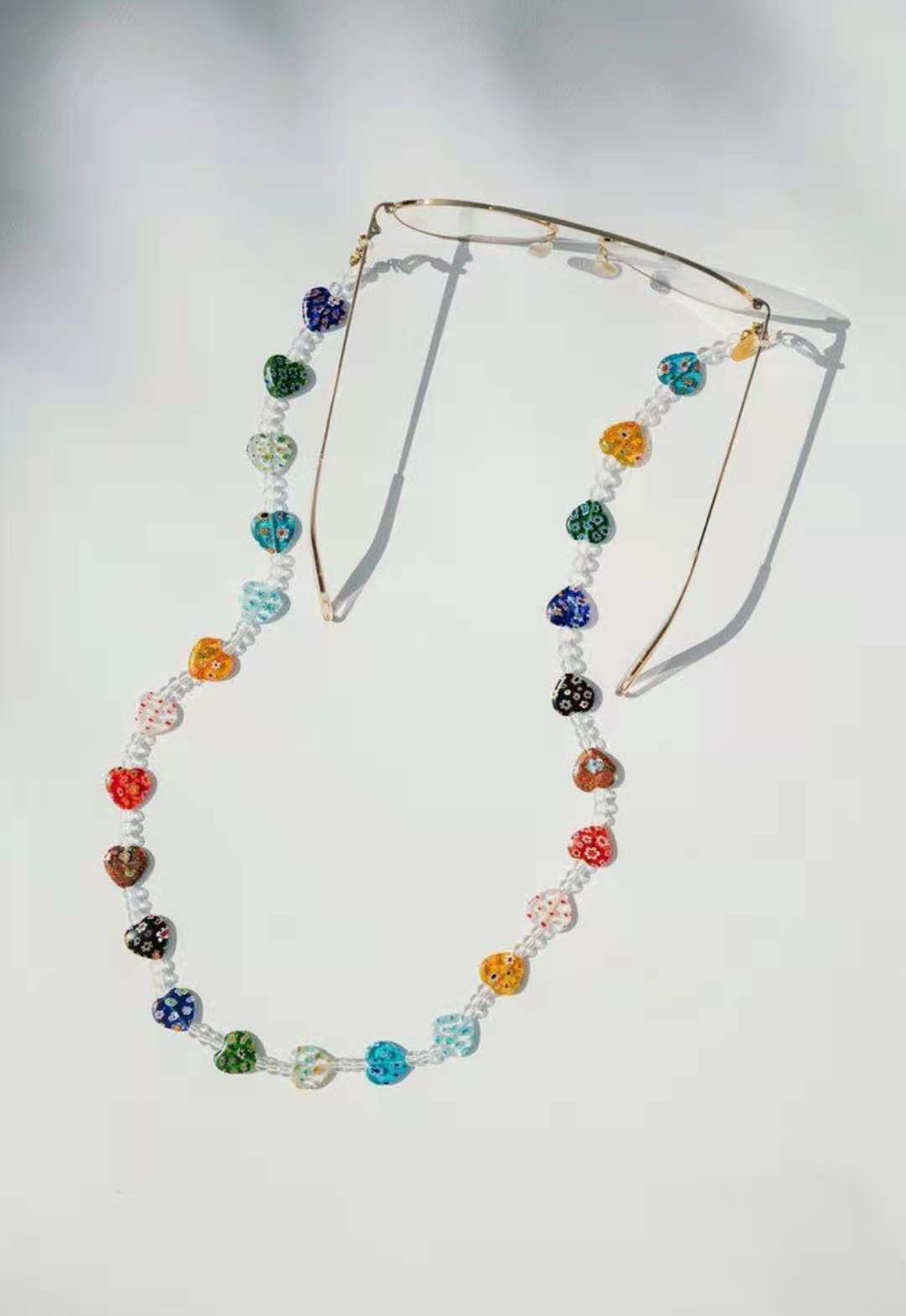 Peach Heart Glass Beads Glasses Chain Hanging Neck Mask Rope 3 35c37913 e3f2 4f32 ac5e 639d518e61e6 Peach Heart Glass Beads Glasses Chain Hanging Neck Mask Rope