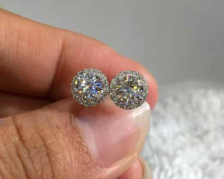 35e2ffd6 5610 4b5a 87ab c7f0f869b365 Simple And Fashionable Round Earrings With Full Rhinestonessmall And Cute Style