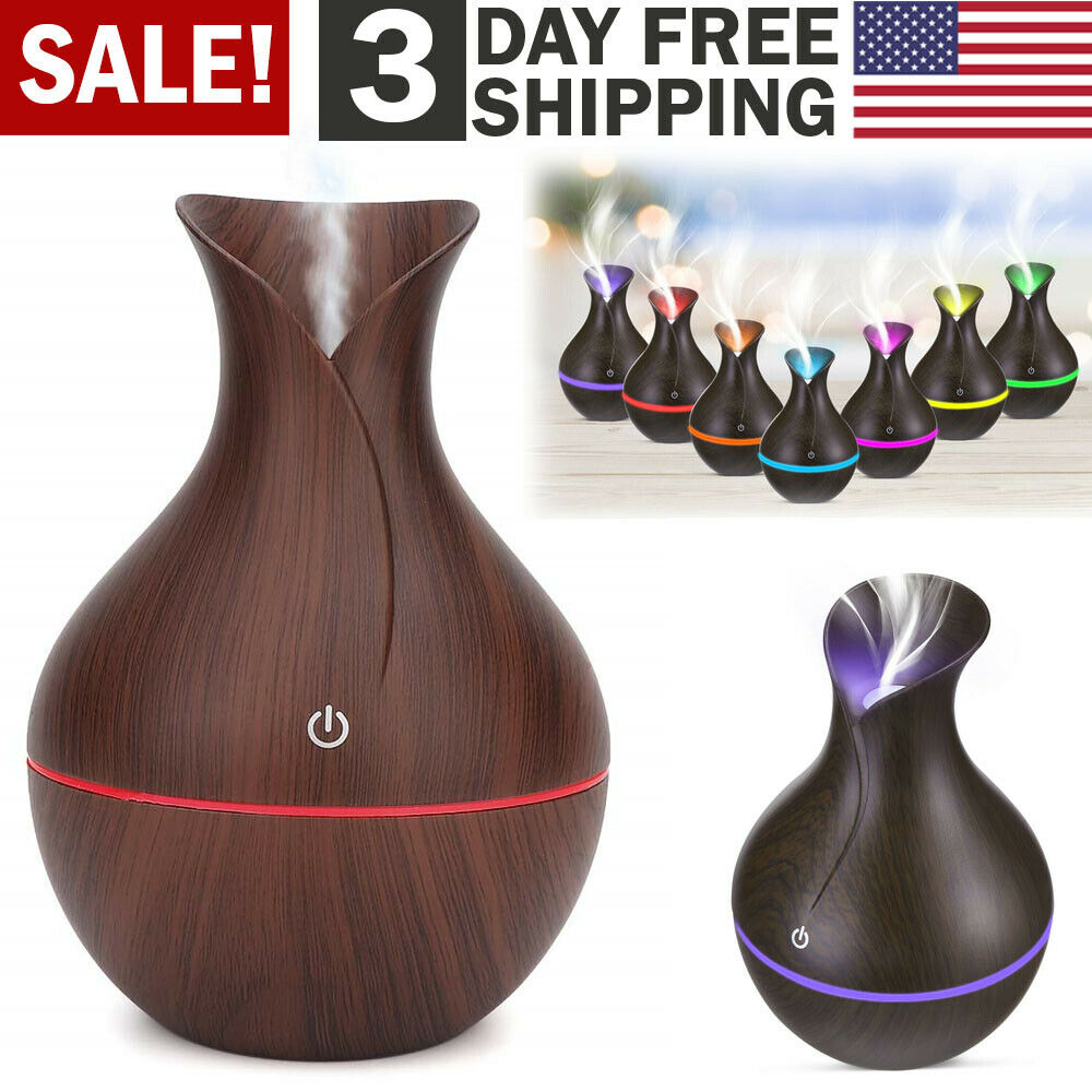  Ultrasonic Humidifier Oil Diffuser with LED 